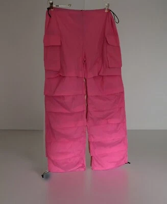New Fashion NOVA High Stakes Parachute Pants Women’s Size Large Bubble Gum Pink - Image 1 of 4
