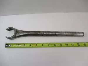 SNAP ON TOOLS # RX-44 x 1-3/8" Flare Line Nut Wrench 13" Long Chrome Flaking - Picture 1 of 18