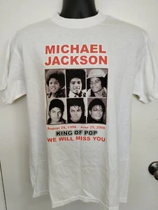 Michael Jackson Memorial White T Shirt Size Medium NEW w/o Tags - Picture 1 of 6