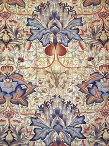 Panel de cerámica mural/mosaico de azulejos patrón de alcachofa William Morris - mural de azulejos - Imagen 1 de 4