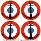 FRANCE Marine Aéronavale Cocarde 50mm Autocollant Stickers x4