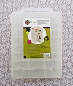 Creative Options Double-Sided 46 Compartment Multi-Craft Carrier, W/Carry Handle - Picture 1 of 5
