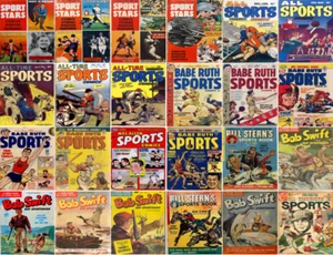 Paquete de cómics deportivos de 1940 - 1950 - 26 libros electrónicos en CD - Imagen 1 de 3