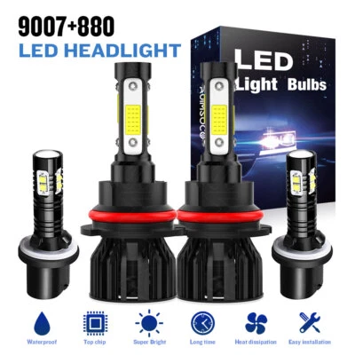 Kit combinado de faros antiniebla de haz alto/bajo LED 6000K para Ford Mustang 99-04 Foto 1 de 4