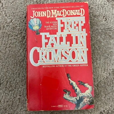 Free Fall In Crimson Paperback Book by John D. MacDonald Fawcett Gold Medal 1981 - Image 1 of 4