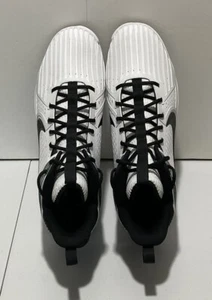 Nike Force Savage 3 Lineman Football Cleats White/Black/Green DA5453-112 Size 17 - Picture 1 of 9
