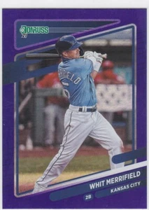 2021 Panini Donruss Whit Merrifield Purple Foil  #85 - Picture 1 of 2
