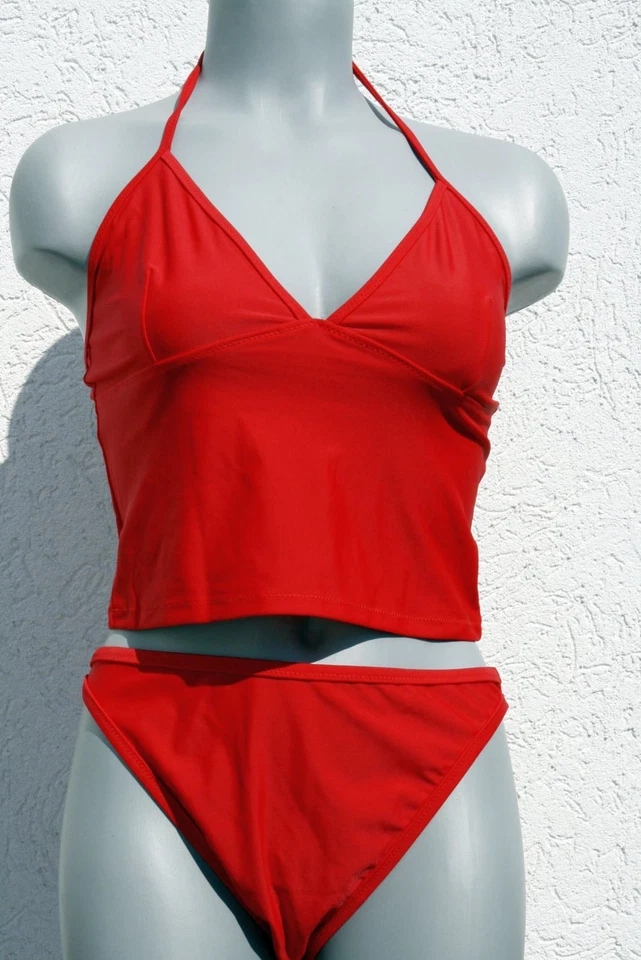 Saison-2023/24 420304 Gourami Neckholder Tankini Bikini Knallrot mit Slip in 42 - Bild 1 von 1