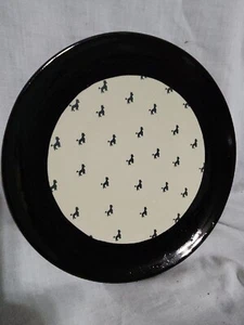 Dantes Design Group handbemalter Pudel Hund Essteller 11"" 8 VERFÜGBAR - Bild 1 von 2