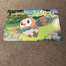 Rowlet Pokemon Sun & Moon 17 x 11 Poster 2018 NYCC Nintendo ALOLA Viz 2-Sided