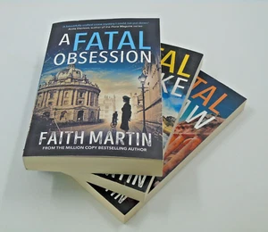 Faith Martin, Ryder and Loveday Mystery Series Books 1-3 Obsession/Mistake/Flaw - Foto 1 di 10