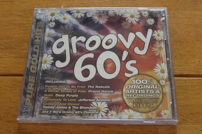 Groovy 60s CD Pure Gold Hits Compilation Classic Rock Original Artists 2001 New - Image 1 of 2