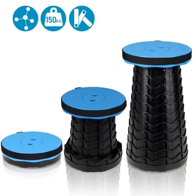 Tragbarer Klappstuhl Campingstuhl Klappstuhl Klapphocker Schwarz; Rot; Blau - Bild 1 von 4