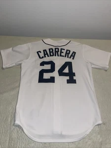 Miguel Cabrera Detroit Tigers Majestic Trikot weiß sauber Herren Medium genäht 6700 - Bild 1 von 7