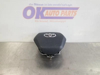 19 2019 TOYOTA CAMRY XSE FRONT STEERING WHEEL SRS PAD BLACK LEATHER LEFT DRIVER Foto 1 de 4