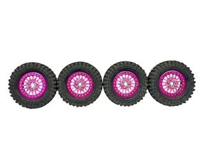 Jconcepts Tusk 1.9” Tires W Shift Rcs 2.2” Pink Maverick Etched Wheels #16528 - Picture 1 of 3