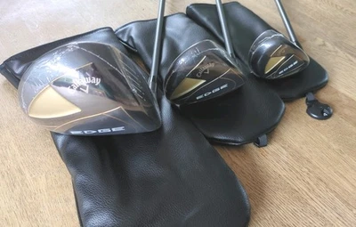 Callaway Edge Set - 10.5° Driver 3 Wood, #5 Hybrid, Gold Model - NEW - Image 1 of 4