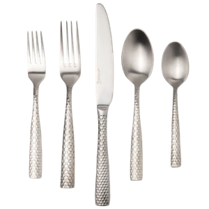 Juego de cubiertos Fortessa Lucca facetados cepillados 18/10ss 20 piezas - Imagen 1 de 4
