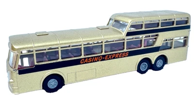 Brekina 1:87 Büssing Anderthalbdecker 1 1/2 Decker Bus Casino Express 1:87 H0 HO - Bild 1 von 4