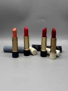 Vtg 4 Estee Lauder Lipsticks All Day Pink Classic Parallel Red Coral Melon Read* - Picture 1 of 10