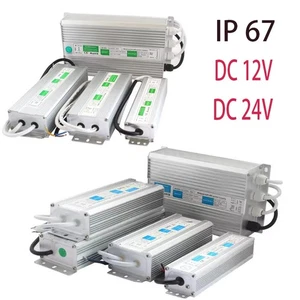 IP67 Waterproof Power Supply Adapter LED Lighting Transformer DC12V 24V Driver - Picture 1 of 10