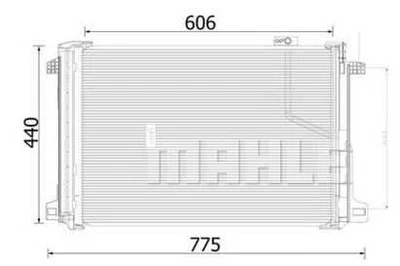 CONDENSADOR AC 2045000654 2010-2016 MERCEDES-BENZ E350 Foto 1 de 4