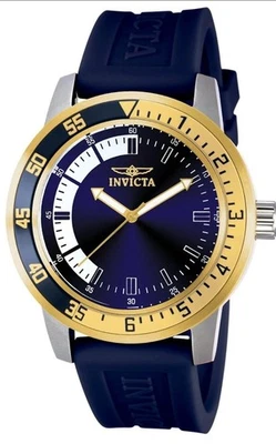 Reloj Invicta 12847 Especialidad Esfera Azul Banda Poliuretano Para Hombre Nuevo en Caja Foto 1 de 4