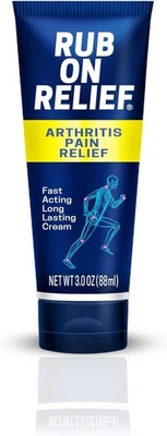 "RUB ON RELIEF Creme de Alívio da Dor de Ação Rápida de Longa Duração Não Gorduroso fo..." - Imagem 1 de 2