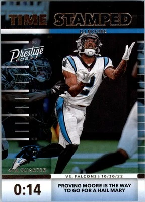 2023 Prestige Time Stamped #10 D.J. Moore - FB - Image 1 of 2
