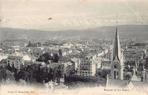 Suisse - BIEL Bienne (BE) Vue générale - Ed. F. Graenicher - Picture 1 of 2
