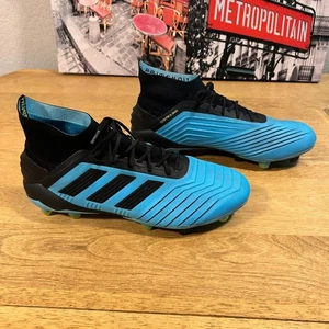Womens Adidas Predator 19.1 FG soccer cleats Bright Cyan/Core Black Size 8.5 - Picture 1 of 8
