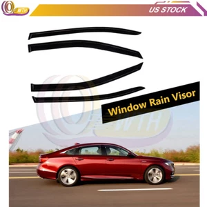 For 2013-2017 HONDA ACCORD SEDAN 4 DOOR Window Visor Rain Guards Shade Acrylic - Picture 1 of 11