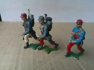 Authenticast HE Eire, 1900 French infantry, 54mm lead lot of 3 officer, DJ - Picture 1 of 2