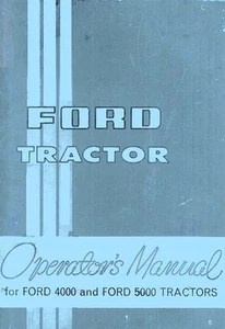Ford 4000 and 5000 Tractor Owners Operator Manual FD - Picture 1 of 1