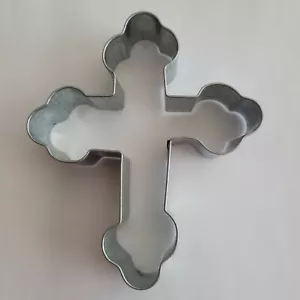 Cortador de galletas cruz de metal religioso de Pascua - Imagen 1 de 2
