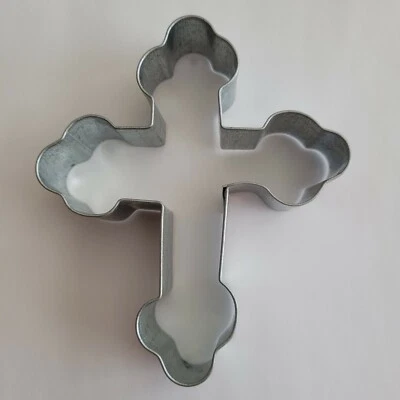 Cortador de galletas cruz de metal religioso de Pascua  Foto 1 de 2