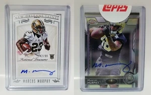 MARCUS MURPHY 2015 RC AUTO LOT: NATIONAL TREASURES & TOPPS CHROME - PANTHERS - Bild 1 von 2