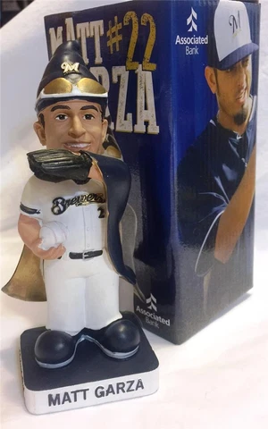 2015 MILWAUKEE BREWERS MATT GARZA GNOME SGA *NOT A BOBBLEHEAD* ~ NIB Cover