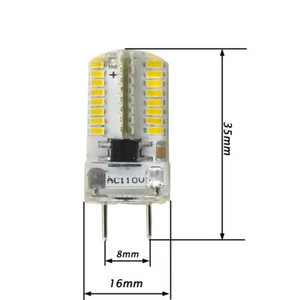 10pcs G8 G8.5 G8.6 Led Light Bulb 64-3014SMD Warm White 3W 110~120V Lamp Light H - Picture 1 of 4
