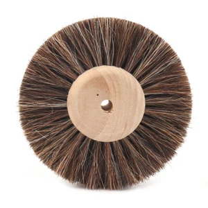 Kit de cepillo de pulido de rueda de molienda de cabello de caballo de 83 mm para limpieza de metales desbarbado - Imagen 1 de 4
