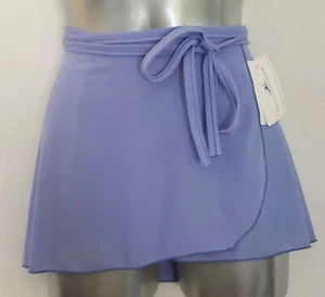 Motionwear Girls Wrap Skirt Child One Size Periwinkle Side Tie Crepe NWT - Picture 1 of 4