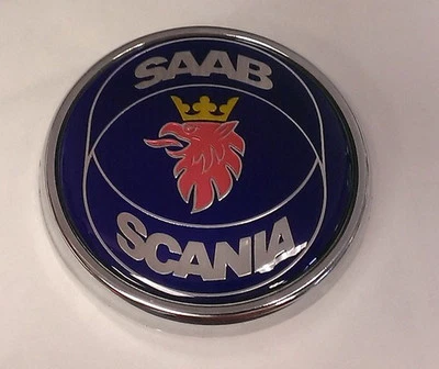 Saab 9-3 2004-2010 Trunk Emblem Original 12831661 12844160 Scania Rings _ - Image 1 of 2