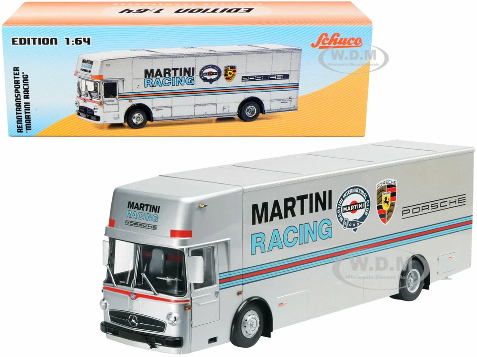 SCHUCO 1/64 - MERCEDES-BENZ TRANSPORTEUR O317 - MARTINI RACING MOTORSPORT 20274