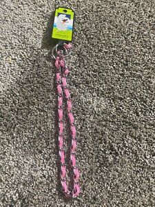 Top Paw Small Pink Chain Link Dog Collar 2.5 mm X 20 “