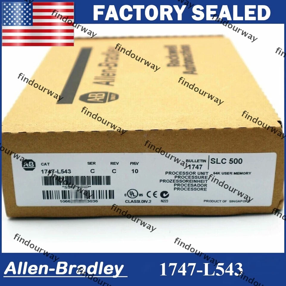 New Factory Sealed AB 1747-L543 SER C SLC 500 5/04 CPU Processor Unit 1747-L543 - Image 1 of 1