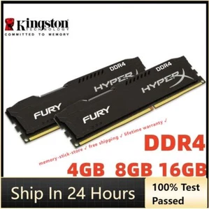 HyperX FURY DDR4 8GB 16GB 4GB 32GB 3200MHz PC4-25600 Desktop RAM Memory DIMM 288 - Picture 1 of 15