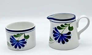 DANSK SAGE SONG Creamer 10oz and Open Sugar Bowl Set of 2 - Picture 1 of 15