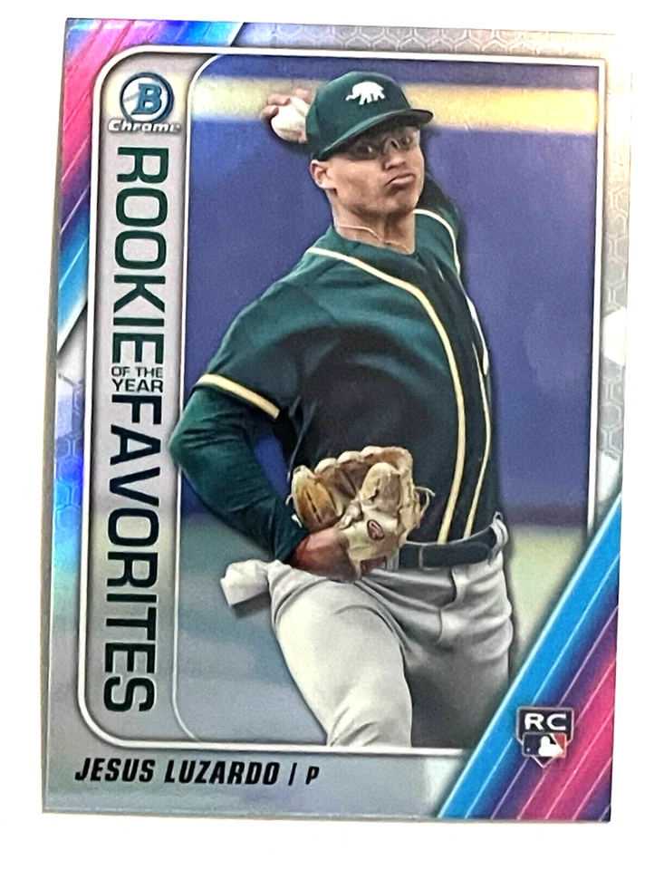 2020 BOWMAN DRAFT CHROME JESUS LUZARDO ROOKIE OF THE YEAR FAVORITES #ROYF-JL - Image 1 of 1