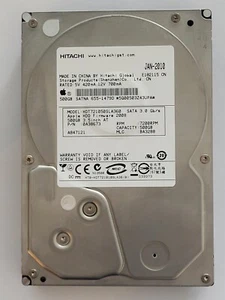 HDT721050SLA360, PN: 0A38673, MLC: BA3288, Hitachi 500Gb 3.5" HDD - Picture 1 of 2