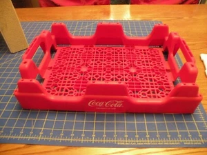 VINTAGE COCA COLA COKE PLASTIC SODA BOTTLE CANS CASE CARRYING TRAY CADDIE - Picture 1 of 4